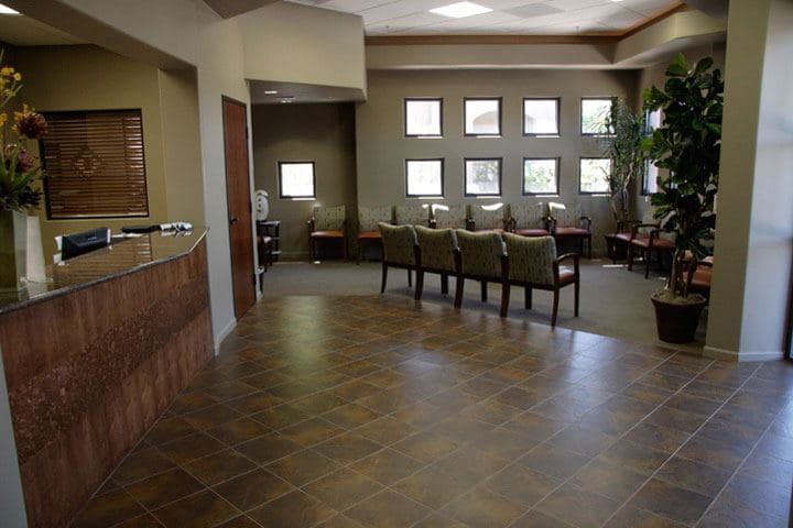 interior view of the building lobby