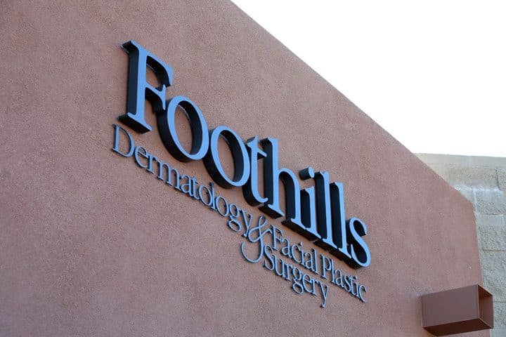 logo signage on front of building