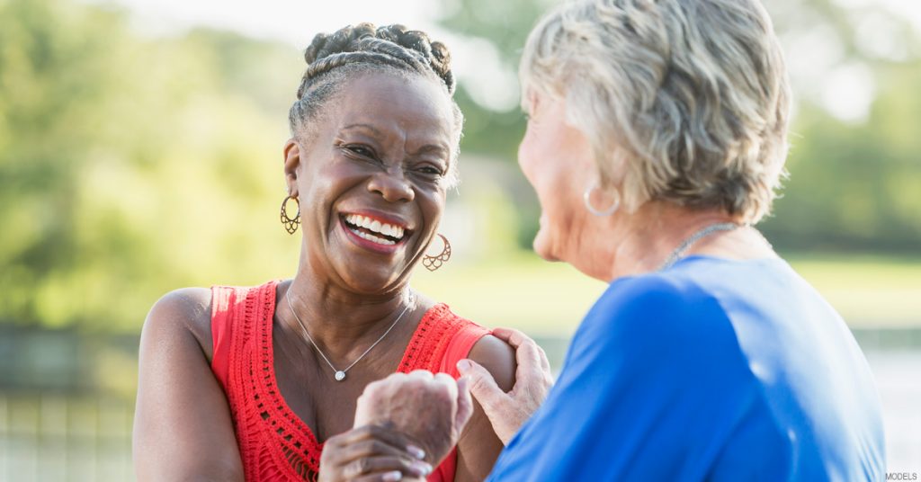 Two Women Talking About Facelift